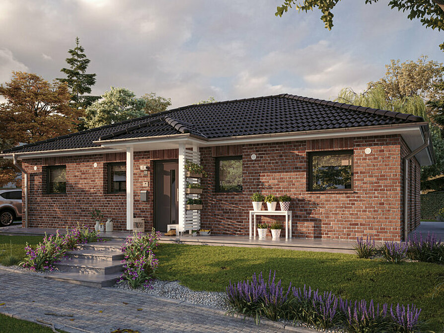 Bungalow-110-Vordach-Klinker
