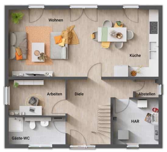 Grundriss-Einfamilienhaus-Flair-134-Erdgeschoss-Gaeste-WC